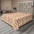 thumbnail image 1 of Ambesonne Autumn Flat Sheet, Pine Cones Harvest Maple, King Size, Multicolor, 1 of 1