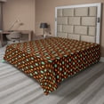thumbnail image 1 of Ambesonne Autumn Flat Sheet, Warm Tones Fall Season Art, Queen Size, Chocolate and Turquoise, 1 of 1