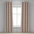 thumbnail image 1 of Ambesonne Autumn Grommet Curtain, Fall Nature Woodland, 50" x 120", Umber Taupe Dark Orange, 1 of 6
