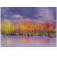 thumbnail image 1 of Ambesonne Autumn Jigsaw Puzzle Durable Cardboard, Fall Season Trees River, 1000 pcs, Lavender Yellow, 1 of 6