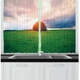 thumbnail image 1 of Ambesonne Autumn Kitchen Curtains, Idyllic Countryside, 55"x39", Multicolor, 1 of 2