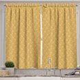 thumbnail image 1 of Ambesonne Autumn Kitchen Curtains, Monochrome Branch Leaves Art, 55"x36", Dark Mustard Sand Brown, 1 of 3