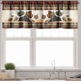 thumbnail image 1 of Ambesonne Autumn Leaves Window Valance, Fall Season Leafy Art, 42" X 18", Khaki Maroon Olive Green, 1 of 5