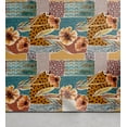 thumbnail image 1 of Ambesonne Autumn Peel & Stick Wallpaper for Home, Watercolor Dahlia Pattern, 13"x36", Pale Blue Grey and Orange, 1 of 5