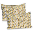 thumbnail image 1 of Ambesonne Autumn Pillow Sham 2 Pack, Colorful Red Fox on Season, 36"x20", White and Multicolor, 1 of 3