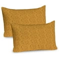thumbnail image 1 of Ambesonne Autumn Pillow Sham 2 Pack, Fall Tree Branches Leaves, 26"x20", Apricot and Dark Brown, 1 of 3