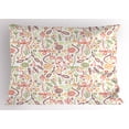 thumbnail image 1 of Ambesonne Autumn Pillow Sham, Orange Leaves Harvest, 26" X 20", Lime Green Burgundy, 1 of 2