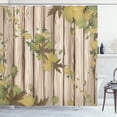 thumbnail image 1 of Ambesonne Autumn Shower Curtain, Fall Art Maple Leaves Print, 69"Wx75"L, Dark Olive, 1 of 4