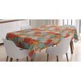 thumbnail image 1 of Ambesonne Autumn Tablecloth Rectangular Table Cover, Doodle Art Retro Mix, 52"x70", Multicolor, 1 of 4