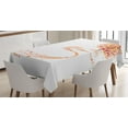 thumbnail image 1 of Ambesonne Autumn Tablecloth Rectangular Table Cover, Music Sheet and Notes, 52"x70", Multicolor, 1 of 4