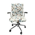 thumbnail image 1 of Ambesonne Autumn Themed Office Chair Cover Stretchable High Back, Delicate Floral Boho, Pale Taupe Blue Grey, 1 of 1