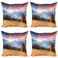 thumbnail image 1 of Ambesonne Autumn Throw Pillow Cover 4 Pack, Colorful Fall Scene, 24", Multicolor, 1 of 2