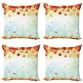 thumbnail image 1 of Ambesonne Autumn Throw Pillow Cover 4 Pack, Fallen Maple Leaves, 16", Multicolor, 1 of 2