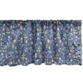 thumbnail image 1 of Ambesonne Autumn Valance Pack of 2, Branches Leaves Woodland Art, 54"X12", Dark Violet Pastel Brown, 1 of 4