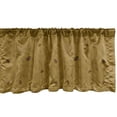 thumbnail image 1 of Ambesonne Autumn Valance Pack of 2, Maple Leaves Rowan Berries, 42"X12", Ginger Chocolate, 1 of 3