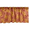 thumbnail image 1 of Ambesonne Autumn Window Valance, Detailed Fall Leaves Pattern, 42" x 18", Pale Maroon Earth Yellow, 1 of 3