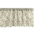 thumbnail image 1 of Ambesonne Autumn Window Valance, Pine Cones Leafs Rose Hip, 54" X 18", Cream and Dark Peach, 1 of 3