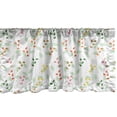 thumbnail image 1 of Ambesonne Autumn Window Valance, Seasonal Foliage Doodles, 42" x 18", Mint Green and Pastel Pink, 1 of 3