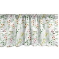 thumbnail image 1 of Ambesonne Autumn Window Valance, Seasonal Foliage Doodles, 54" X 18", Mint Green and Pastel Pink, 1 of 3