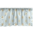 thumbnail image 1 of Ambesonne Autumn Window Valance, Yellow Oak Leaves Art, 54" X 12", Mint Green and Beige, 1 of 3