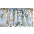 thumbnail image 1 of Ambesonne Autumn Window Valance with Rod Pocket, Branches Trees Pencil Art, 54" X 18", Pale Vermilion and Teal, 1 of 2