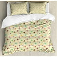 thumbnail image 1 of Ambesonne Aviation Duvet Cover Sets, Romantic Cloud Airplanes, 2-Queen, Beige Multicolor, 1 of 7