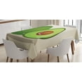 thumbnail image 1 of Ambesonne Avocado Tablecloth Rectangular Table Cover, Organic Freshness Theme, 52"x70", Multicolor, 1 of 4