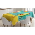 thumbnail image 1 of Ambesonne Avocado Tablecloth Rectangular Table Cover, Summer Beach Volleyball, 60"x90", Multicolor, 1 of 4