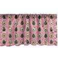 thumbnail image 1 of Ambesonne Avocado Window Valance, Halved Fruit and Heart Art, 54" X 12", Pastel Pink and Emerald, 1 of 3