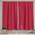 thumbnail image 1 of Ambesonne Aztec Boho Kitchen Curtains, Ikat Style Chevron Art, 55"x45", Dark Pink Raspberry, 1 of 1