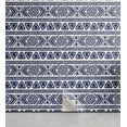 thumbnail image 1 of Ambesonne, Aztec Boho Peel & Stick Wallpaper for Home, Ethno Geometric Chevron, 13"x72", White and Dark Lavender, 1 of 5