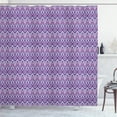 thumbnail image 1 of Ambesonne Aztec Boho Shower Curtain, Folkloric Zigzag Art, 69"Wx75"L, Hot Pink Pastel Purple, 1 of 4