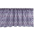 thumbnail image 1 of Ambesonne Aztec Boho Valance Pack of 2, Folkloric Zigzag Art, 54"X12", Hot Pink Pastel Purple, 1 of 4