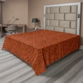 thumbnail image 1 of Ambesonne Aztec Flat Sheet, Exotic Culture, King Size, Orange Dark Orange, 1 of 1