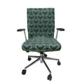 thumbnail image 1 of Ambesonne Aztec Office Chair Cover Stretchable High Back, Striped Floral Geometric Art, Pale Green Sky Blue, 1 of 1