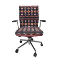 thumbnail image 1 of Ambesonne Aztec Office Chair Cover Stretchable High Back, Triangular Tribal Pattern, Apricot Violet and Dark Coral, 1 of 1