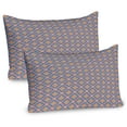 thumbnail image 1 of Ambesonne Aztec Pillow Sham 2 Pack, Classic Medieval Motif, 26"x20", Apricot Red Sky Blue, 1 of 3