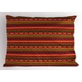 thumbnail image 1 of Ambesonne Aztec Pillow Sham, Vintage Peruvian Motifs, 36" X 20", Multicolor, 1 of 2