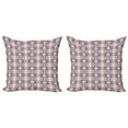 thumbnail image 1 of Ambesonne Aztec Throw Pillow Cover 2 Pack, Ikat Inspired Ornate Design, 24", Multicolor, 1 of 2