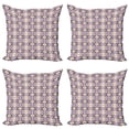 thumbnail image 1 of Ambesonne Aztec Throw Pillow Cover 4 Pack, Ikat Inspired Ornate Design, 18", Multicolor, 1 of 2