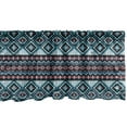 thumbnail image 1 of Ambesonne Aztec Window Valance, Geometric Triangles Ornate, 54" X 18", Sea Blue Multicolor, 1 of 3