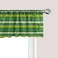 thumbnail image 1 of Ambesonne Aztec Window Valance, Nature Tone Triangle and Line, 54" X 18", Yellow Green Fern Green, 1 of 3