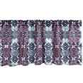 thumbnail image 1 of Ambesonne Aztec Window Valance, Rhythmic Modernized Tribal, 54" X 12", Coral Purple, 1 of 3