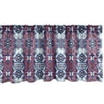 thumbnail image 1 of Ambesonne Aztec Window Valance, Rhythmic Modernized Tribal, 54" X 18", Coral Purple, 1 of 3