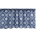 thumbnail image 1 of Ambesonne Azulejo Window Valance, Traditional Portuguese Art, 54" X 18", White and Dark Lavender, 1 of 3
