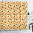 thumbnail image 1 of Ambesonne Bacon Shower Curtain, Graphic Pizza Toppings, 69"Wx84"L, Multicolor, 1 of 3