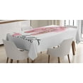 thumbnail image 1 of Ambesonne Ballerina Tablecloth Rectangular Table Cover, I Love Ballet Typography, 60"x90", Multicolor, 1 of 4