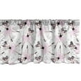 thumbnail image 1 of Ambesonne Ballerina Window Valance, Girls Doing Ballet, 42" x 12", Pale Pink Charcoal Grey, 1 of 3