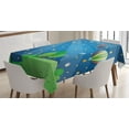 thumbnail image 1 of Ambesonne Balloon Tablecloth Rectangular Table Cover, Cartoon Balloons Stars, 60"x84", Multicolor, 1 of 3