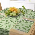 thumbnail image 1 of Ambesonne Banana Leaf Table Runner & Placemats, Ecology Botany, Placemat 4 pcs + Runner 16"x72", Green Pistachio Green, 1 of 2
